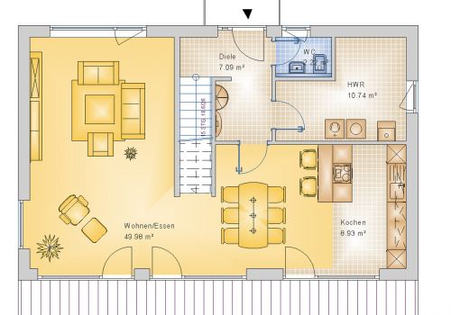 Stadtvilla 155 m² EG
