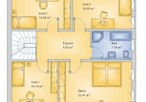 Stadtvilla 162 m² OG
