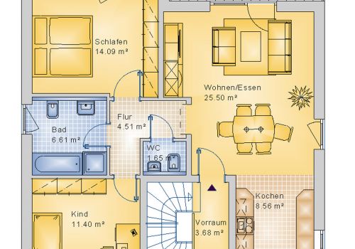 Stadtvilla 164 m² OG