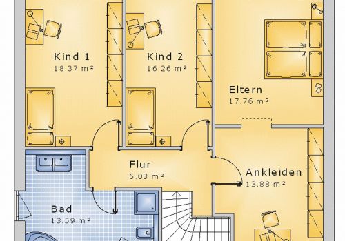 Stadtvilla 172 m² OG