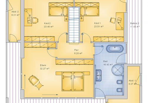Stadtvilla 259 m² OG