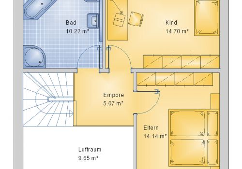 Stadtvilla 99 m² OG