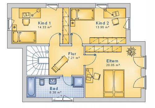 Staffelhaus 128 m² DG