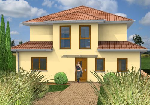 Staffelhaus 162 m² Ansicht 1