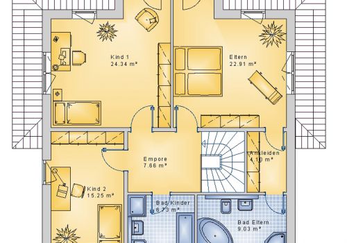 Staffelhaus 189 m² DG